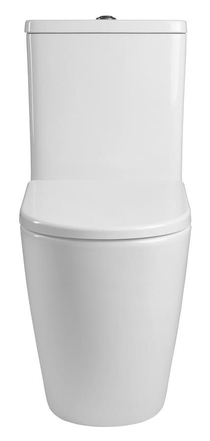 TURKU RIMLESS kompakt WC podwyższane, odpływ dolny/tylny