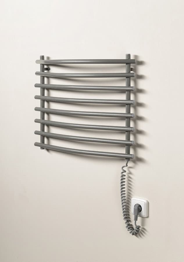 Elektryczna suszarka na ręczniki szary metalik 570x465 mm