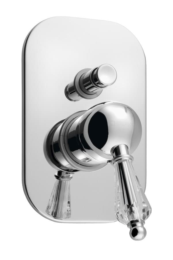 KIRKÉ CRYSTAL podtynkowa bateria prysznicowa z uchwytem kryształowym