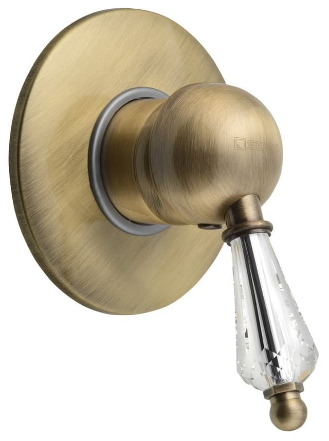 KIRKÉ CRYSTAL Podtynkowa bateria prysznicowa z uchwytem kryształowym