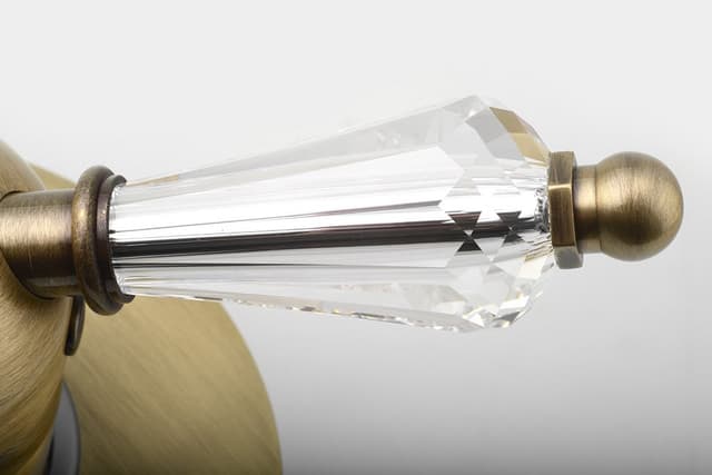 KIRKÉ CRYSTAL Podtynkowa bateria prysznicowa z uchwytem kryształowym