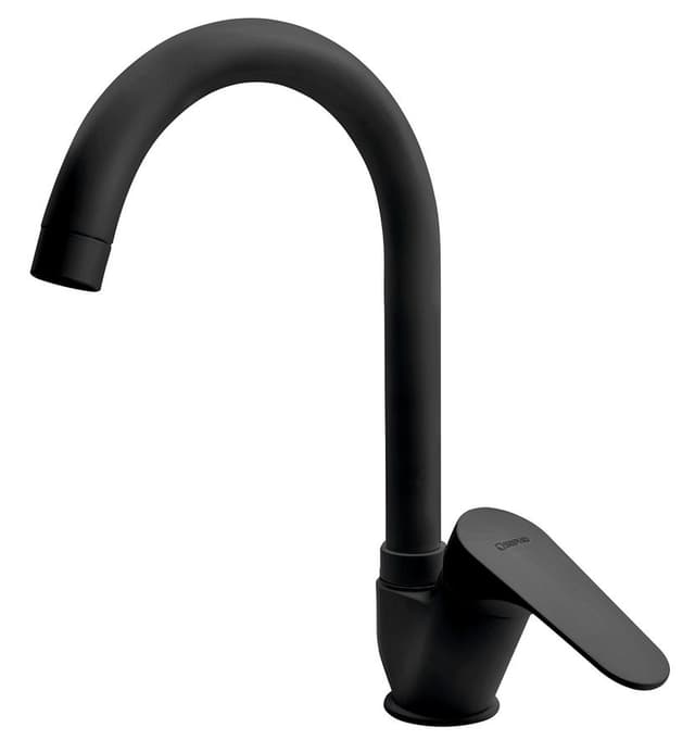 CORNELI bateria kuchenna, czarna matowa 300mm