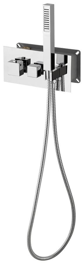 LATUS bateria prysznicowa termostatyczna podtynkowa chrom (2/3 wyjścia)