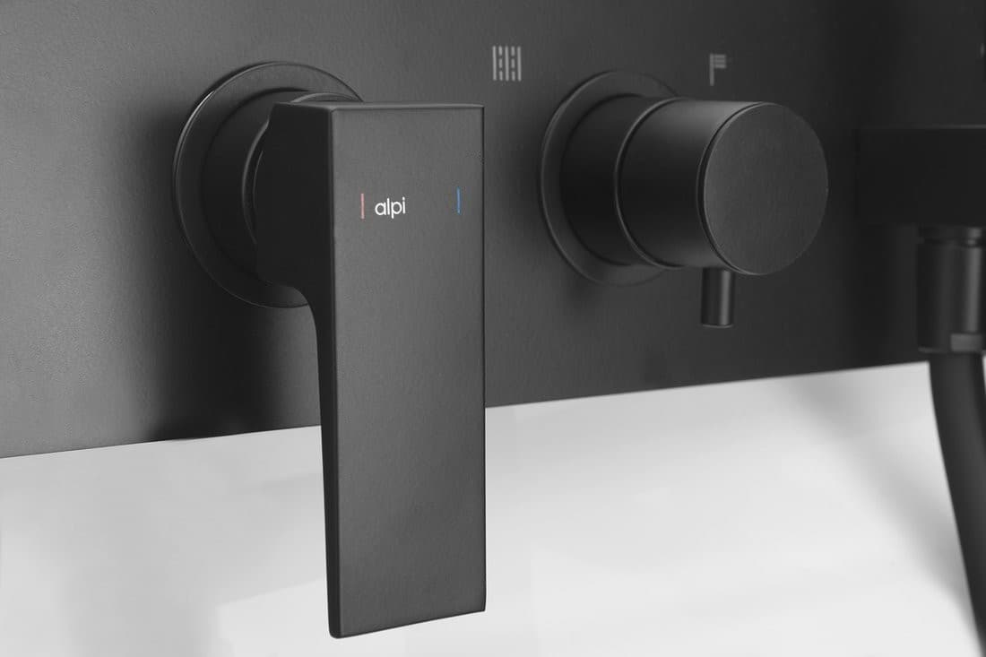 DIMY bateria prysznicowa podtynkowa 2-funkcyjna czarna