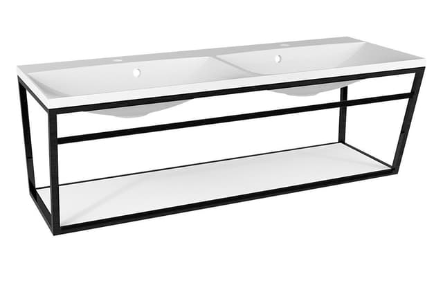 SKA Wspornik umywalki pod blat 1200x400, czarny mat