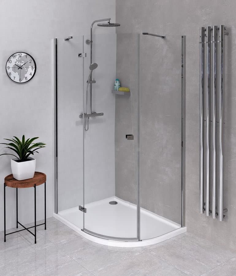 FORTIS LINE półokrągła kabina prysznicowa 120x90 cm, lewa