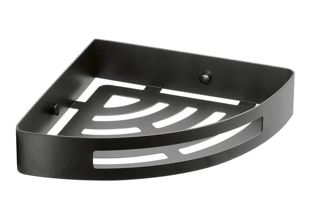 SMART półka narożna do kabiny prysznicowej czarny mat