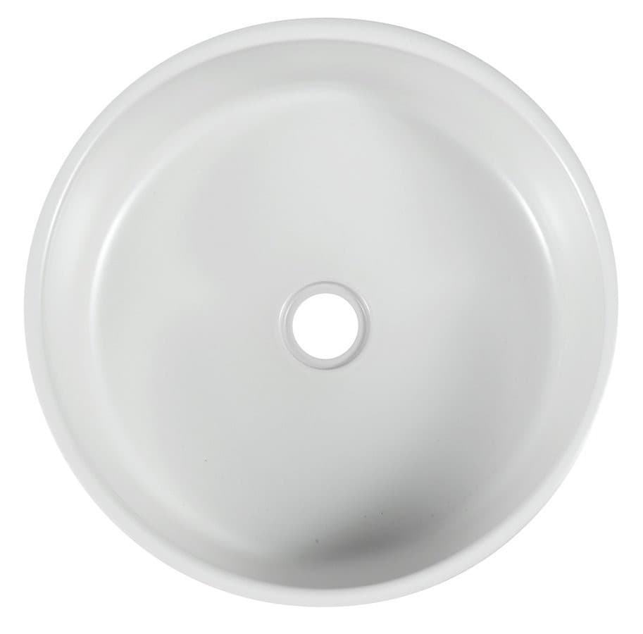 PRIORI umywalka ceramiczna, okrągła 41 cm z niebieskim wzorem