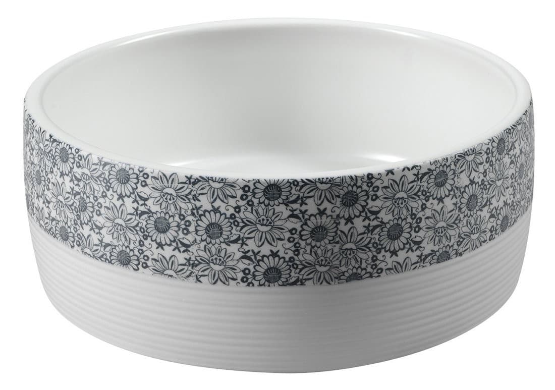 PRIORI umywalka ceramiczna, okrągła 41 cm z niebieskim wzorem