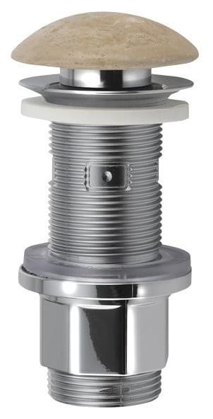 BLOK korek umywalkowy klik-klak 5/4'' beżowy trawertyn