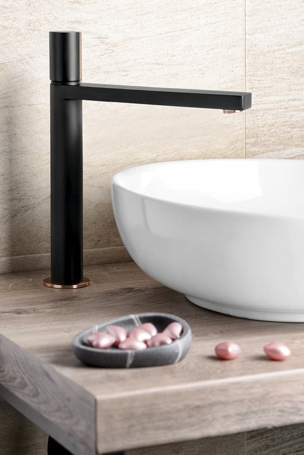 KAISA wysoka bateria umywalkowa bez odpływu, chrom, 235 mm