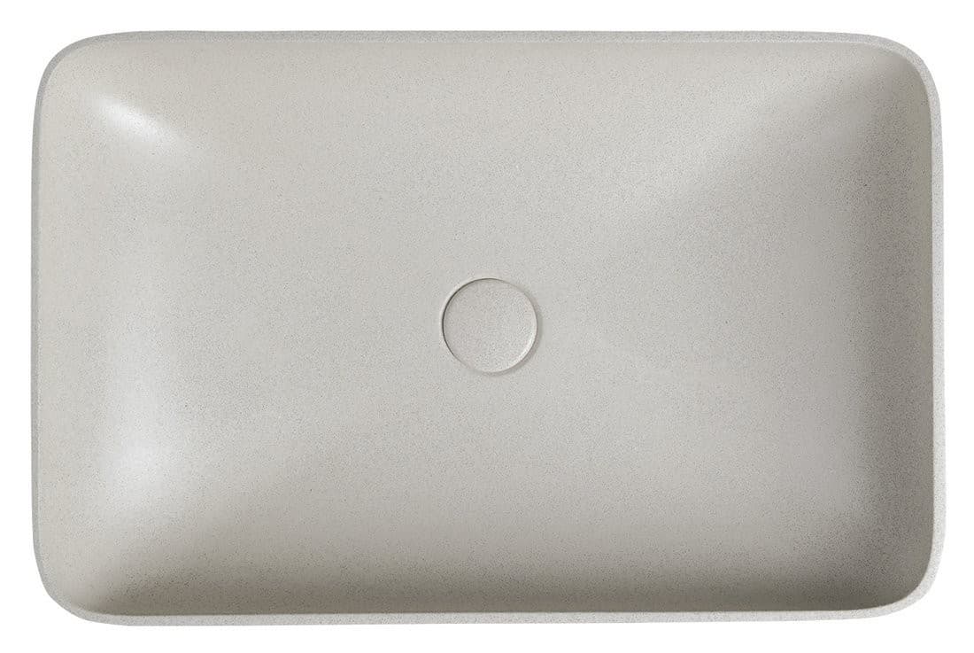 INFRANE umywalka betonowa 57x37 cm z korkiem