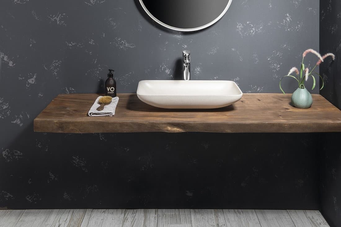 INFRANE umywalka betonowa 57x37 cm z korkiem