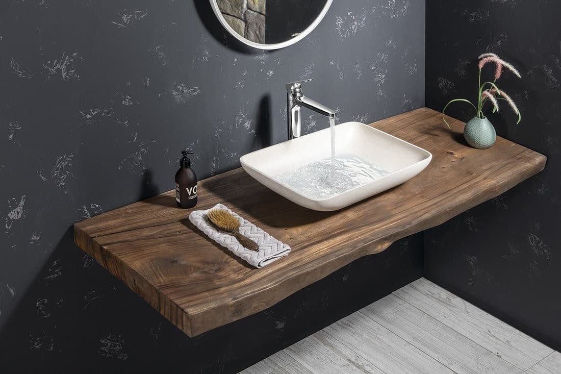 INFRANE umywalka betonowa 57x37 cm z korkiem