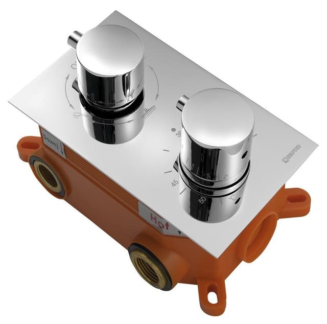 KIMURA bateria podtynkowa termostatyczna 3 wyjścia, chrom