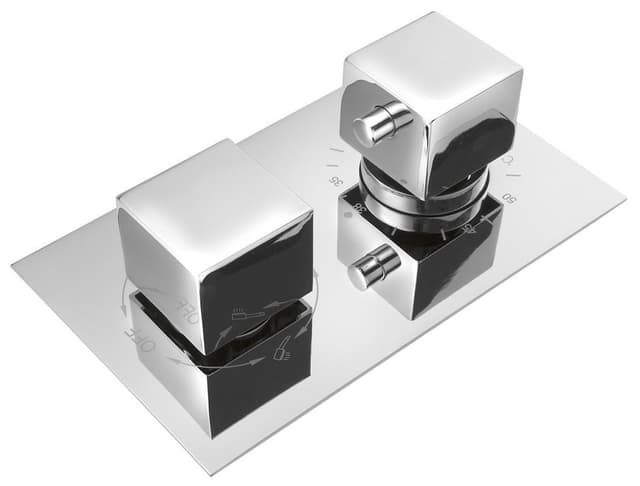 LATUS bateria prysznicowa podtynkowa termostatyczna 3wyjścia chrom