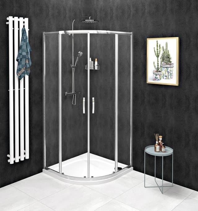 SIGMA SIMPLY kabina prysznicowa półokrągła 900x900mm R550