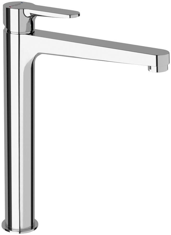 SIEGER wysoka bateria umywalkowa z przedłużoną wylewką, chrom