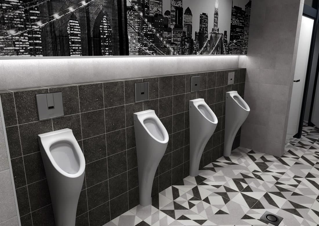 Elektroniczny mechanizm spłukujący do pisoaru 24V DC ze stali nierdzewnej