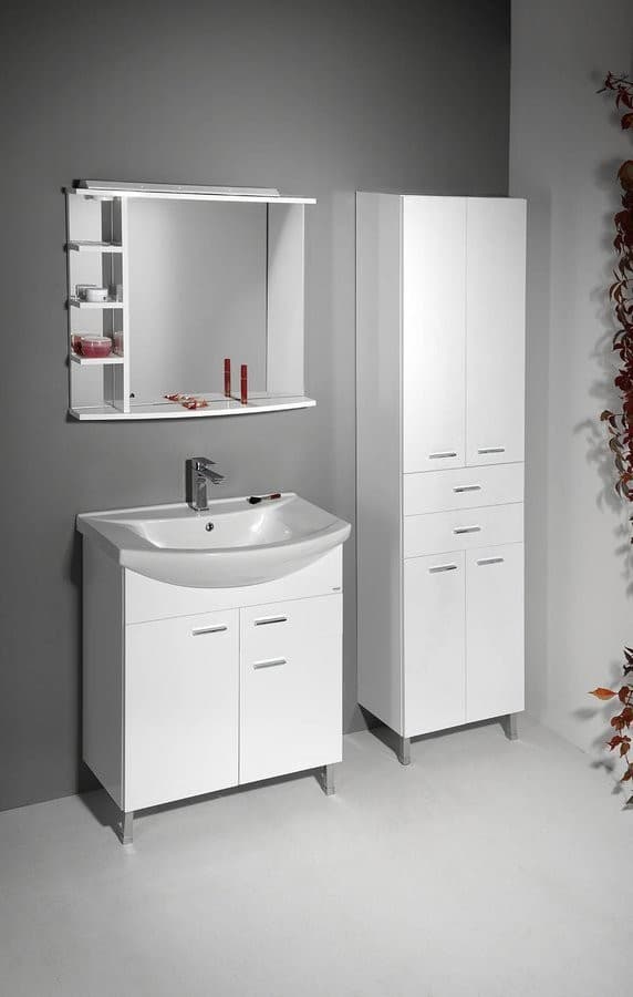 ZOJA/KERAMIA FRESH szafka wysoka z szufladami 50x184 cm