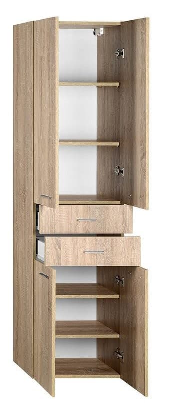 ZOJA/KERAMIA FRESH wysoka szafka 50x184x29cm, dąb platin