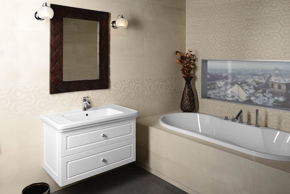 GO czteroelementowa bateria termostatyczna do wanny, chrom