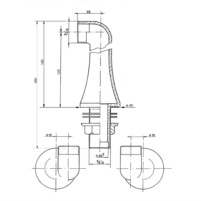 ANTEA podłączenie do baterii wannowej na brzeg wanny (para)