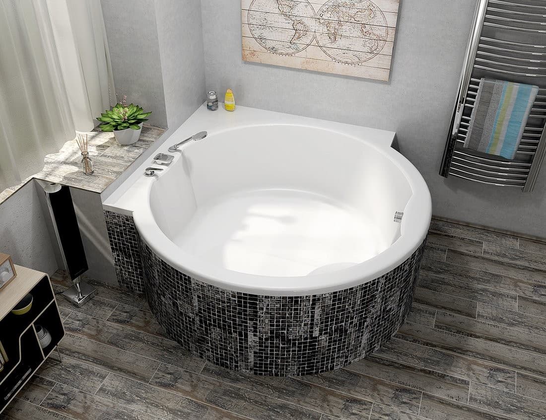 ROYAL CORNER wanna akrylowa 172x172x49 cm biała