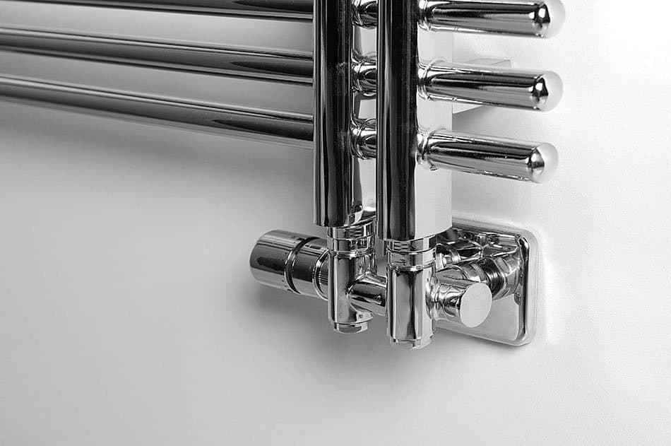 TWIN COMBI zestaw przyłączeniowy z termostatem lewy, chrom