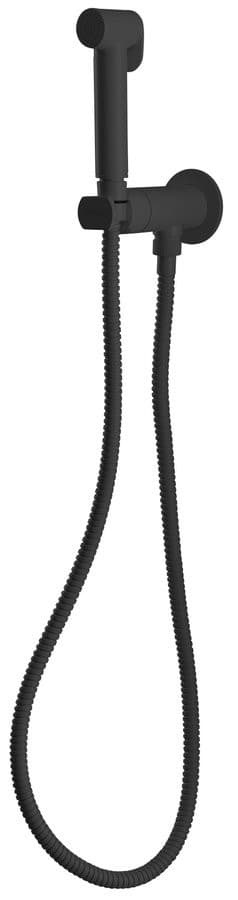 Bateria podtynkowa z prysznicem bidetowym czarny mat