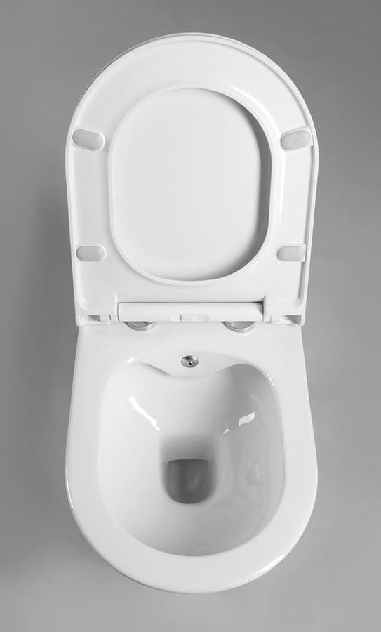 AVVA WC wiszące Rimless z prysznicem bidetowym 35,5x53 cm