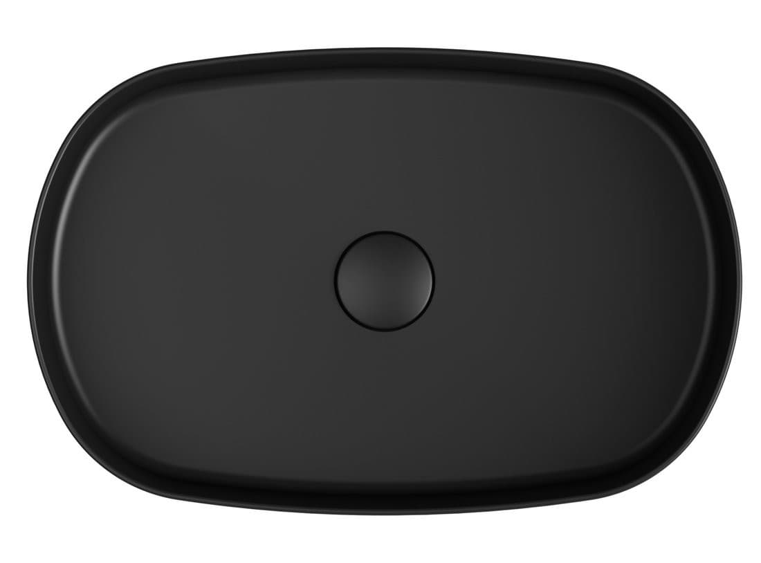 INFINITY OVAL ceramiczna umywalka nablatowa 55x36 cm