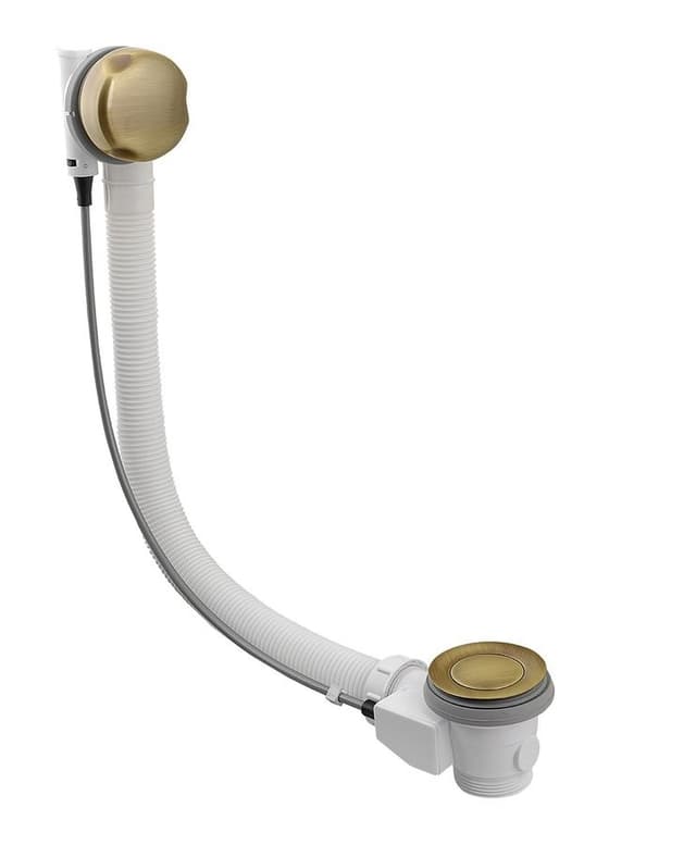 Zestaw odpływowy z korkiem automatycznym 575mm Ø42mm mosiądz