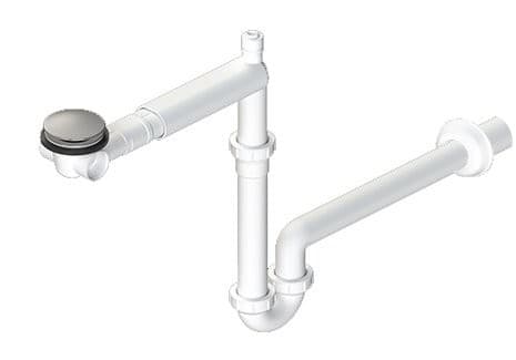 URBINO syfon umywalkowy oszczędzający miejsce klik-klak 32 mm