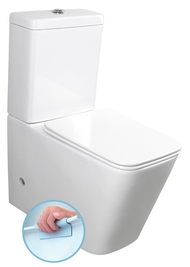 PORTO RIMLESS WC, poziomy/pionowy odpływ, bezrantowa ceramika