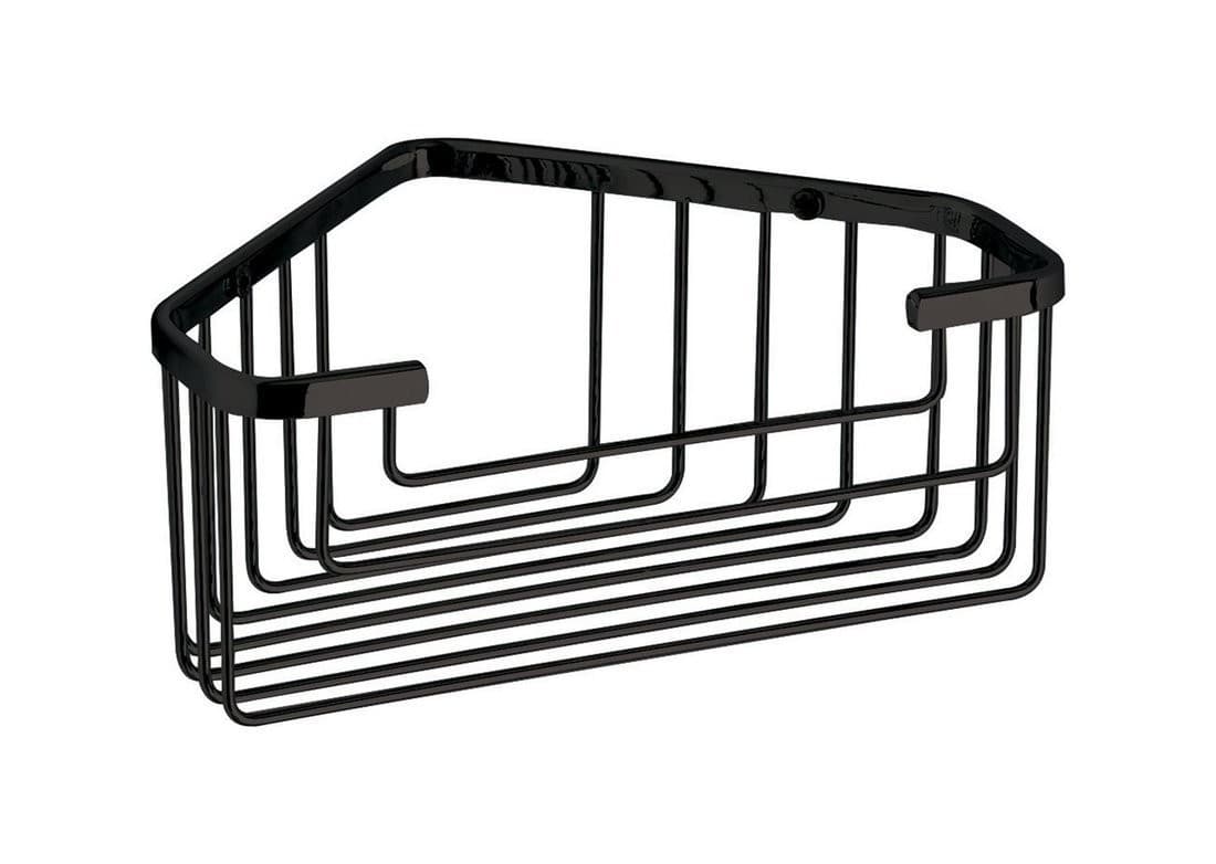 SMART półka narożna do kabiny prysznicowej, czarny mat, 200x80x151mm