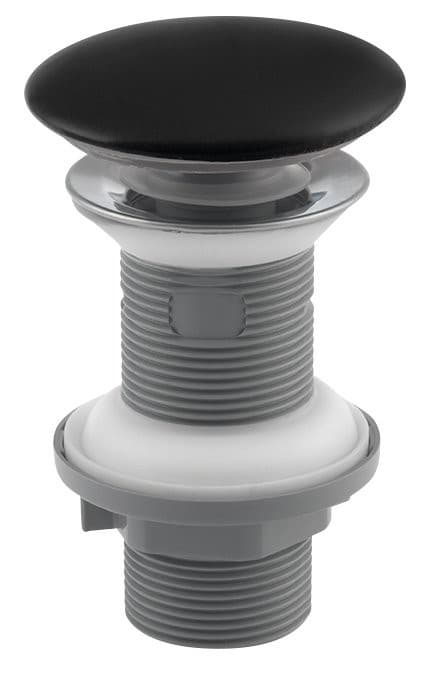 Korek umywalkowy 5/4" klik-klak ceramiczny czarny