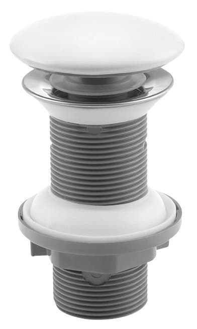 Korek umywalkowy 5/4" klik-klak ceramiczny biały 20-70mm