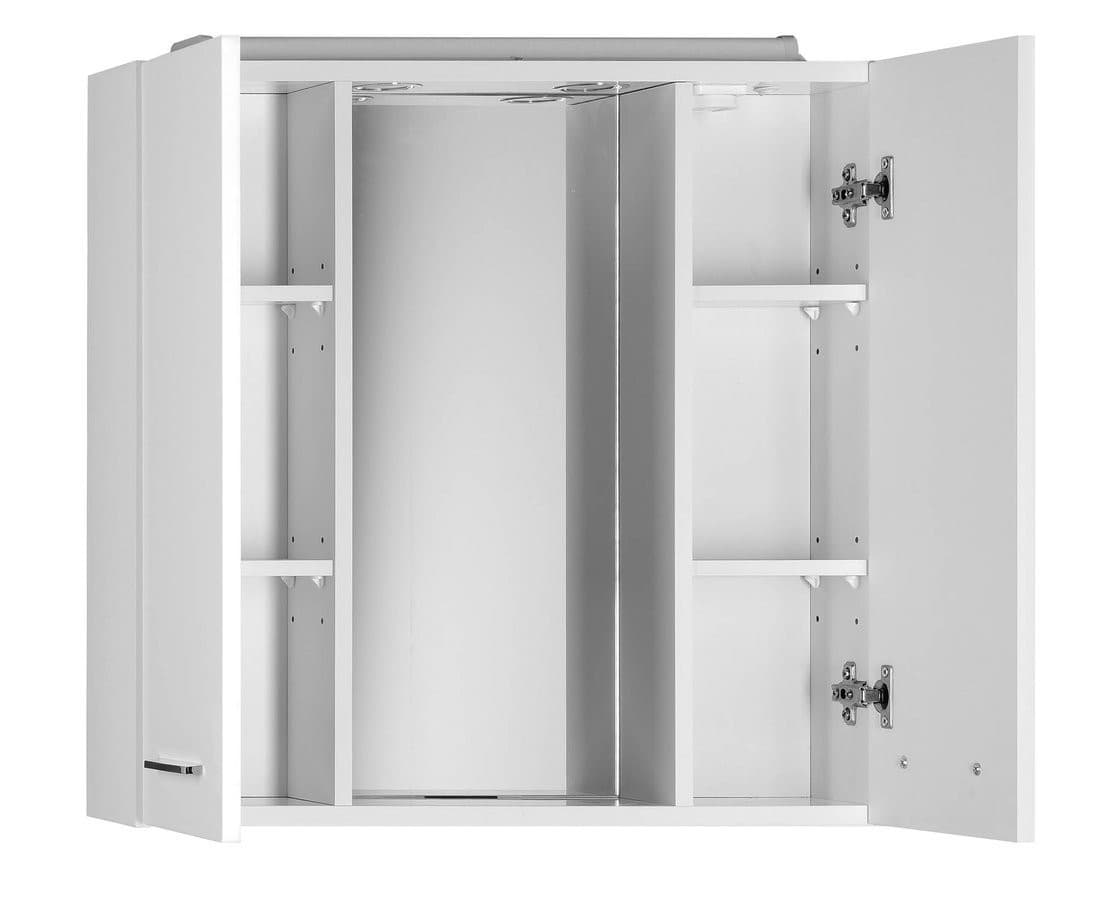 Szafka łazienkowa ZOJA/KERAMIA FRESH z lustrem i oświetleniem LED, 70x60x14cm