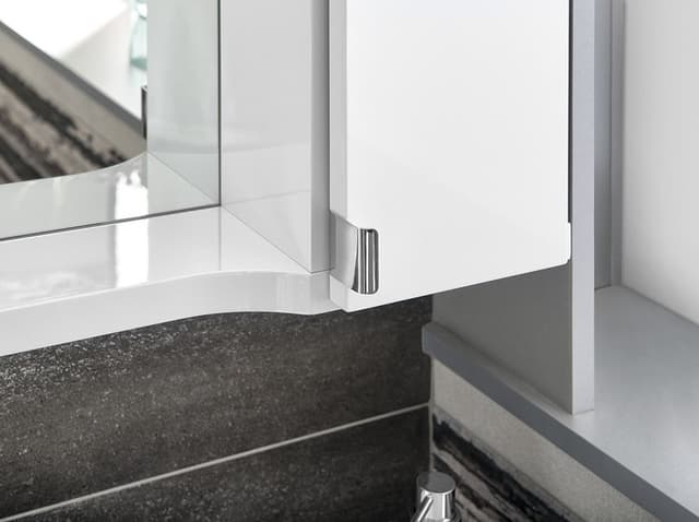 PULSE szafka z lustrem LED, 75x80x17cm, prawa