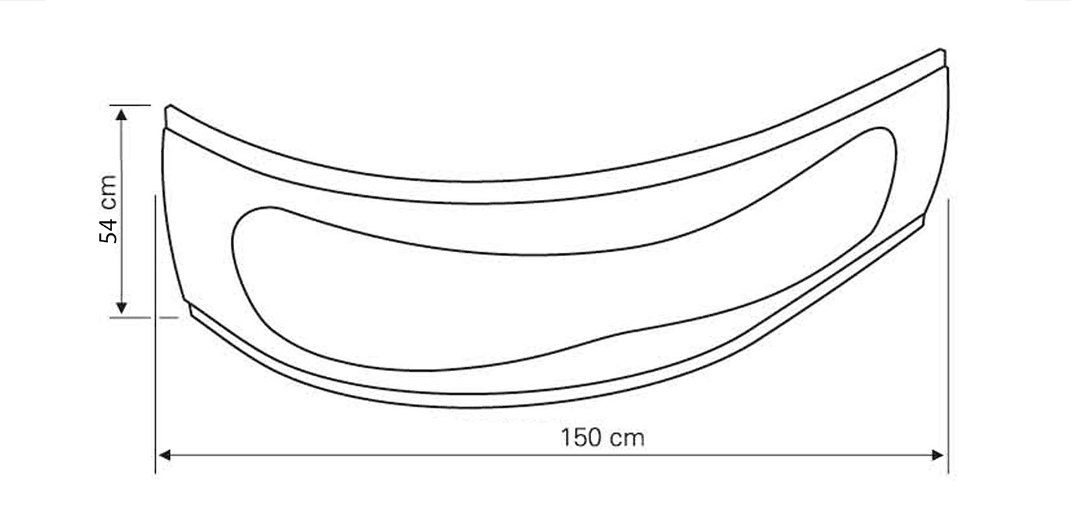 CIDLINA 150 obudowa boczna uniwersalna z montażem 53cm