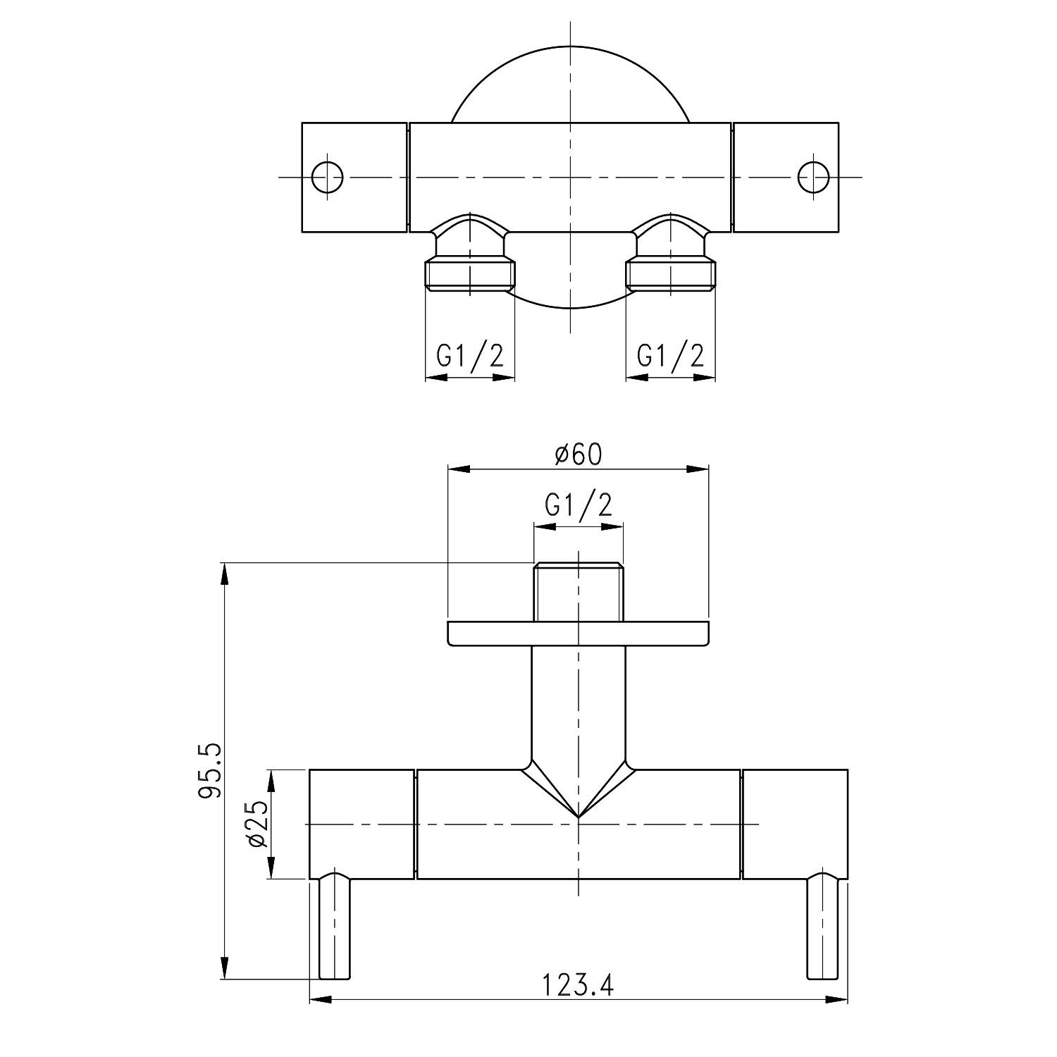Słuchawka bidetowa z podwójnym zaworem do WC