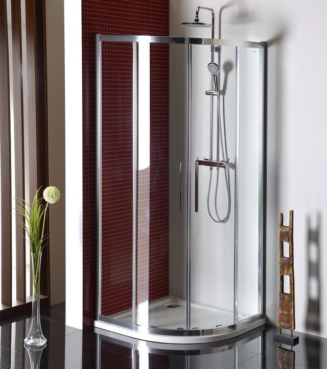 LUCIS LINE półokrągła kabina prysznicowa 900x900mm z Antidropem