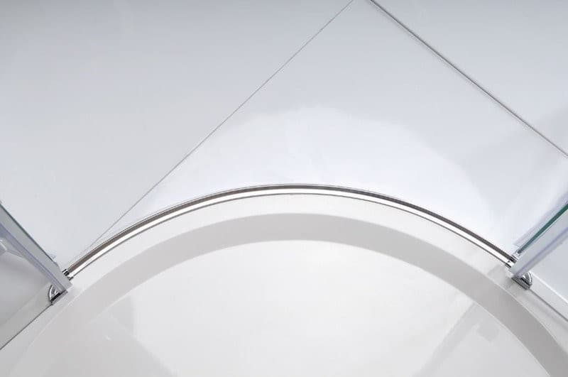 LEGRO półokrągła kabina prysznicowa 2-drzwiowa 1000x1000mm