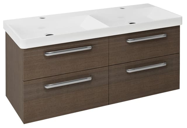 THEIA Szafka umywalkowa sosnowa 116x50cm z 4 szufladami