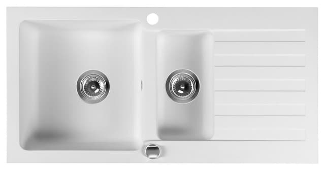 Granitowy zlewozmywak półtorakomorowy z ociekaczem 95,8x53,4cm