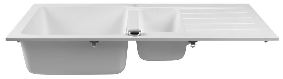 Granitowy zlewozmywak półtorakomorowy z ociekaczem 95,8x53,4cm