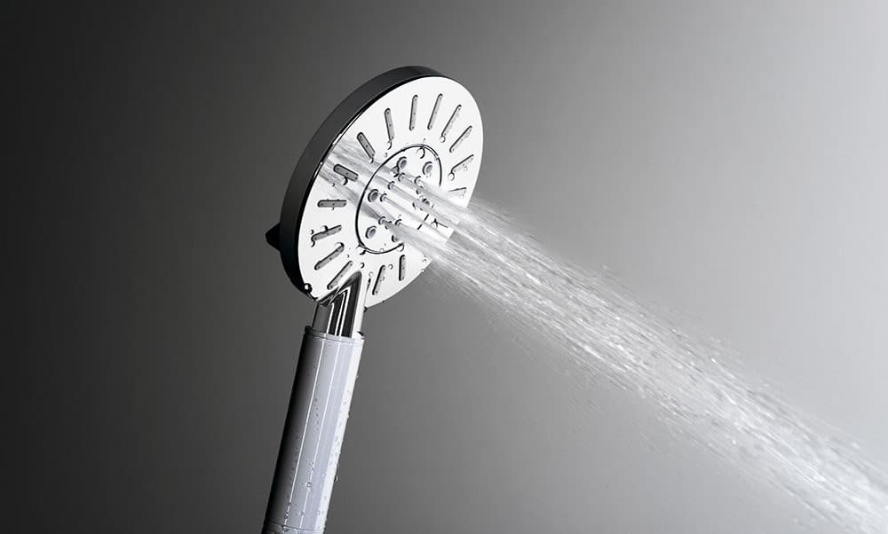 LIAM zestaw prysznicowy z baterią termostatyczną i półką