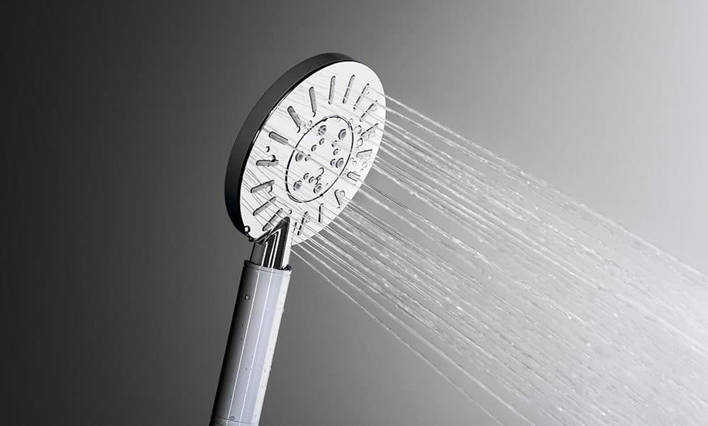LIAM zestaw prysznicowy z baterią termostatyczną i półką