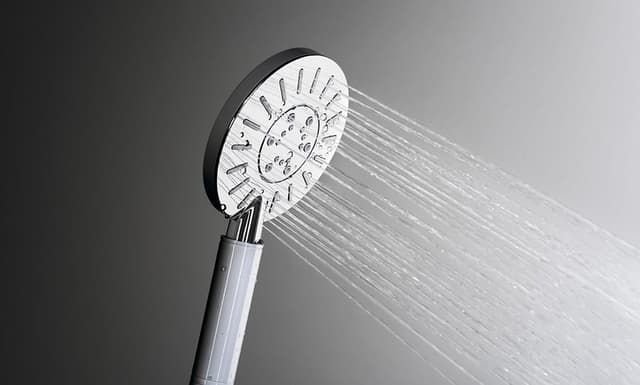 LIAM zestaw prysznicowy z baterią termostatyczną i półką